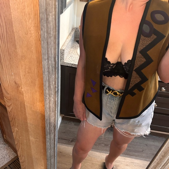 Vintage Beppa Wool vest with geometric designs - Picture 9 of 9